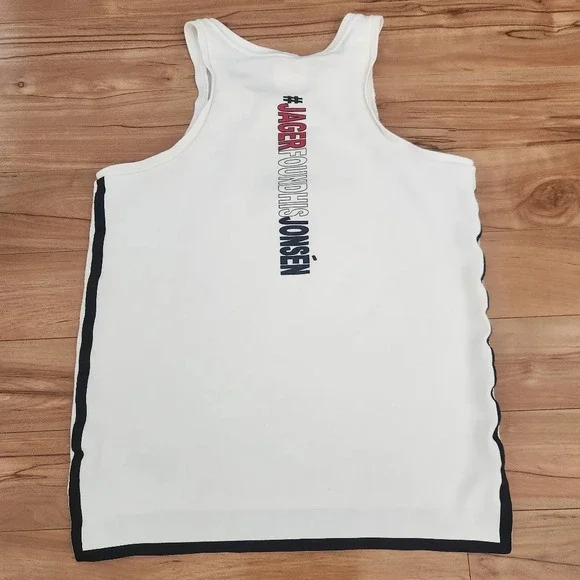 NIKE White Sleeveless Mens Athletic Top size LARGE - Picture 3 of 8
